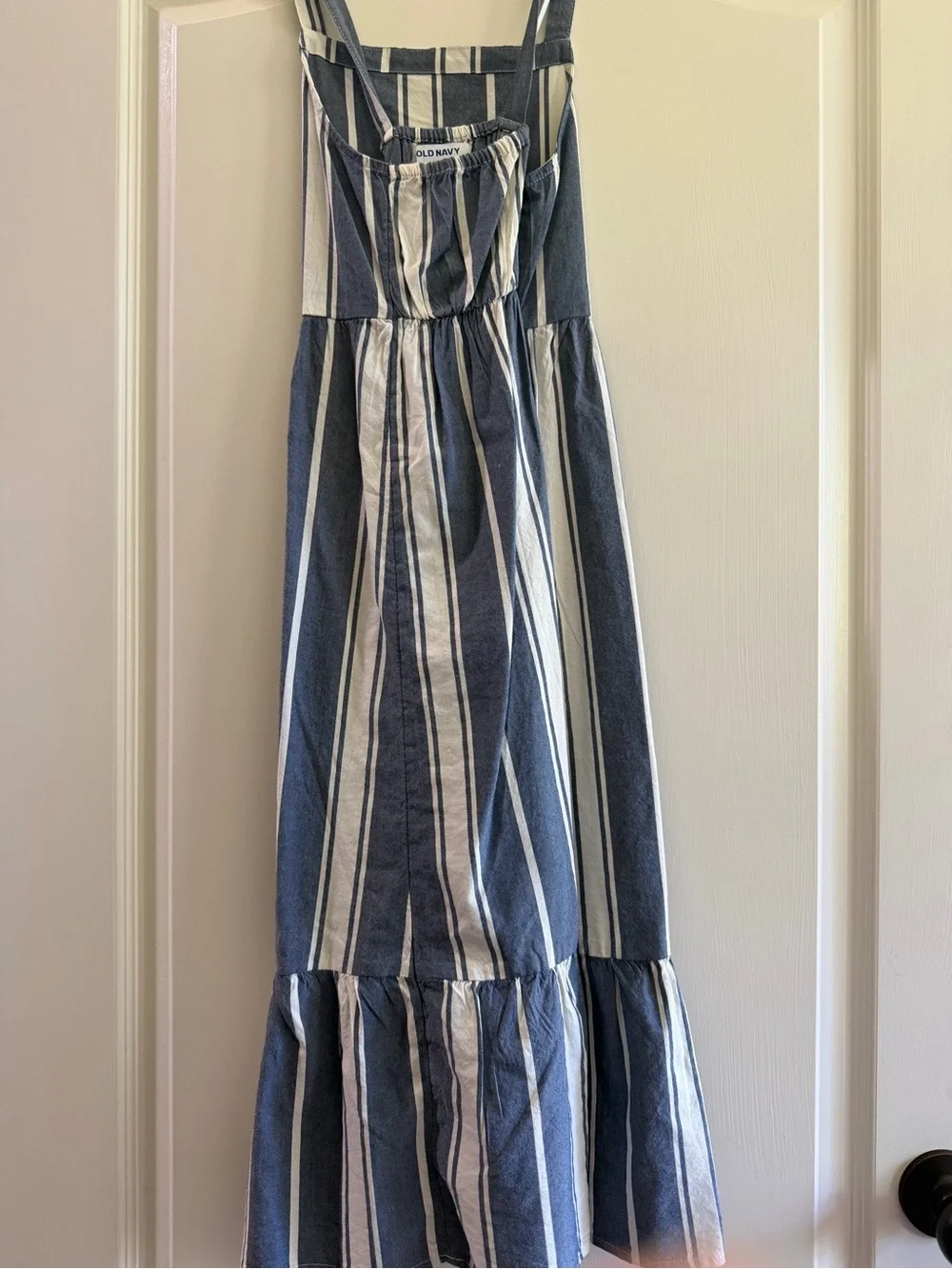 Old Navy Blue and White Striped Sundress